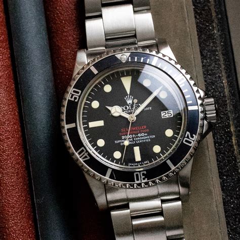 sea dweller rolex con bracciale in pelle vintage|rolex sea dweller.